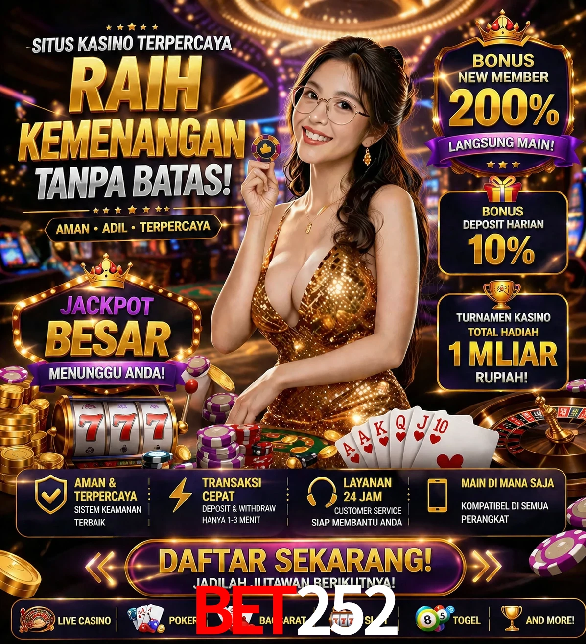 Roleta e blackjack bet252